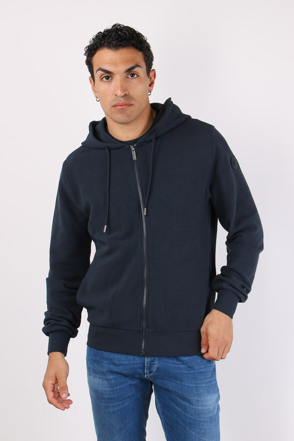 Felpa Zip Ottoman Navy