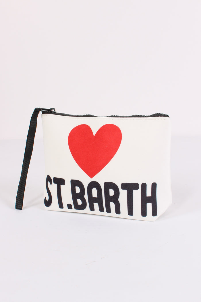 Pochette Love St Barth Bianco-4
