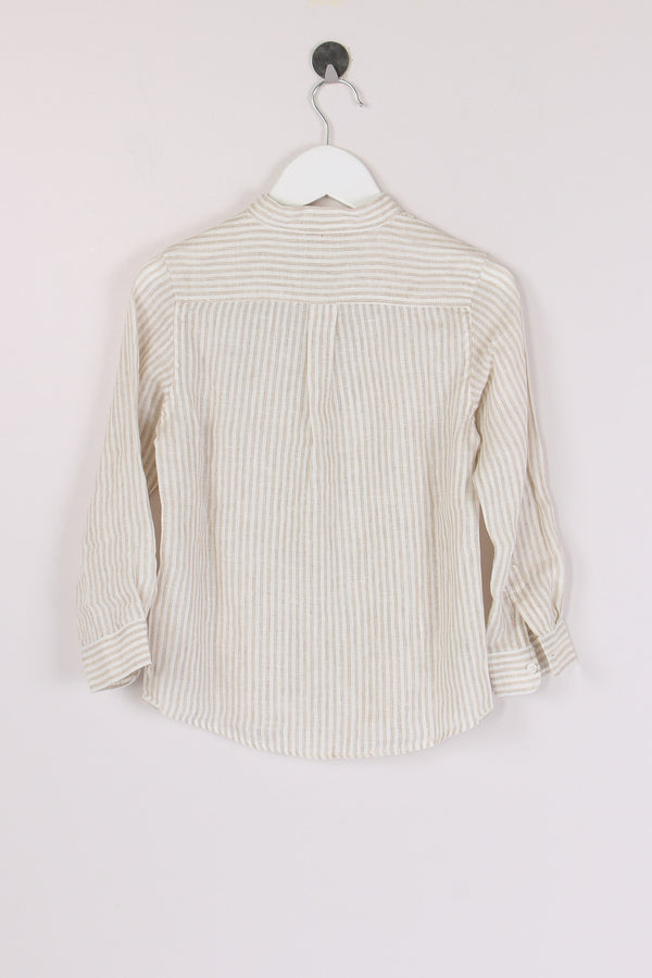 Camicia Lino Riga Sabbia/bianco-2