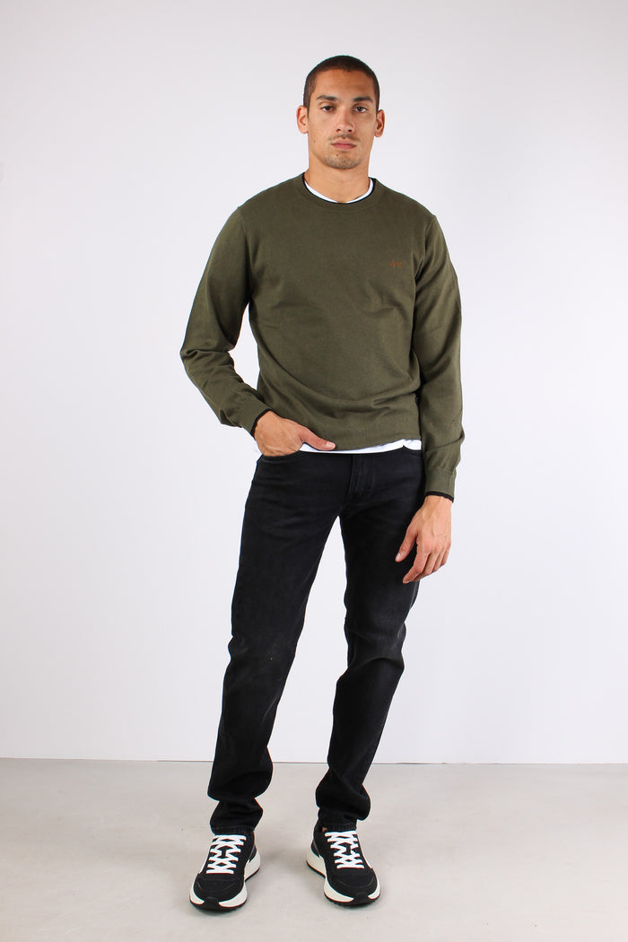 Maglia Misto Lana Profilo Coll Militare