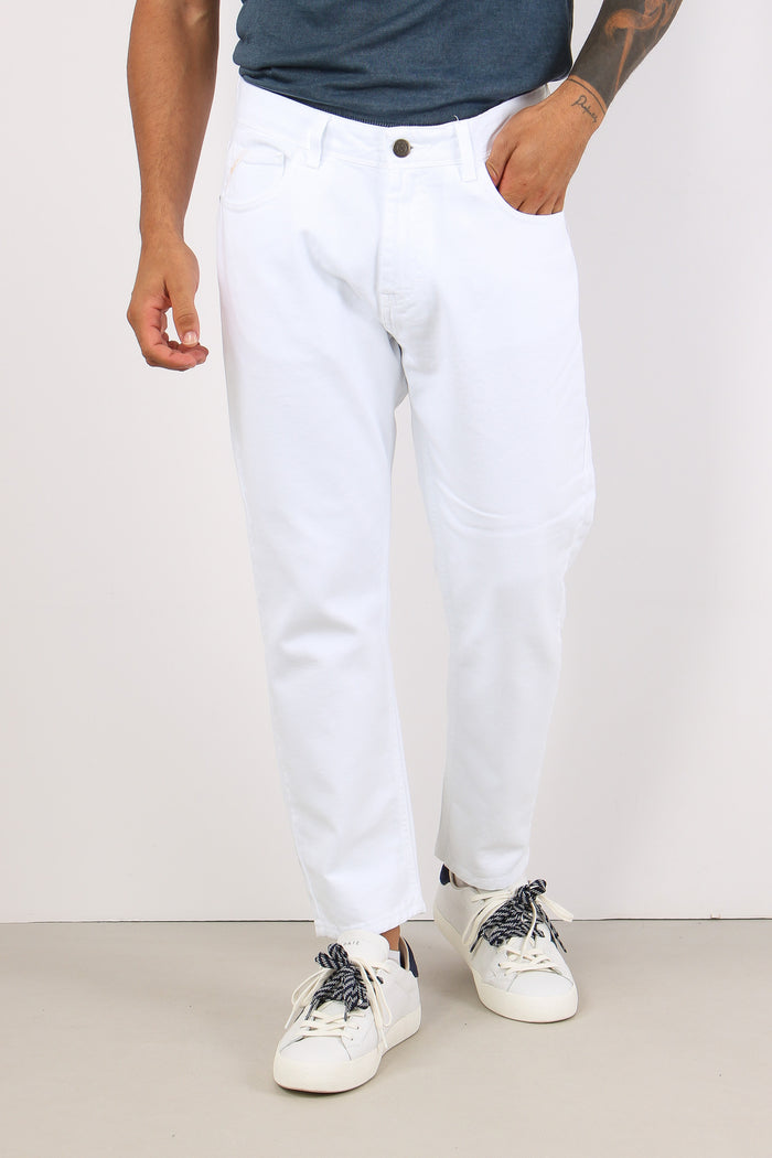 Pantalone Cropped Bianco-2