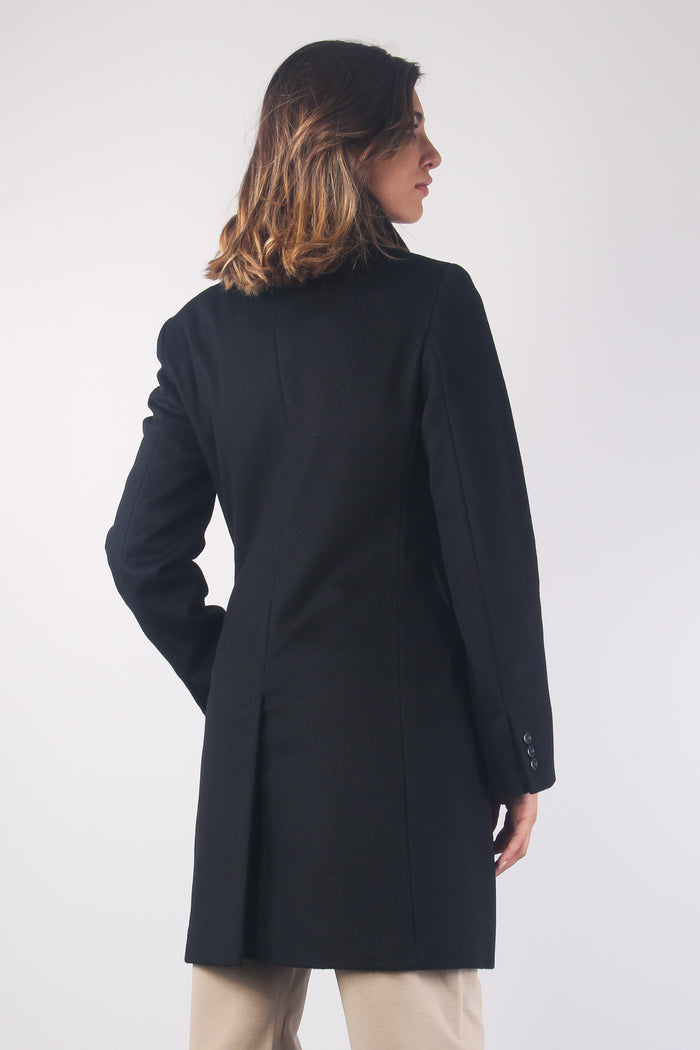 Agnese Cappotto Sfiancato Nero-2