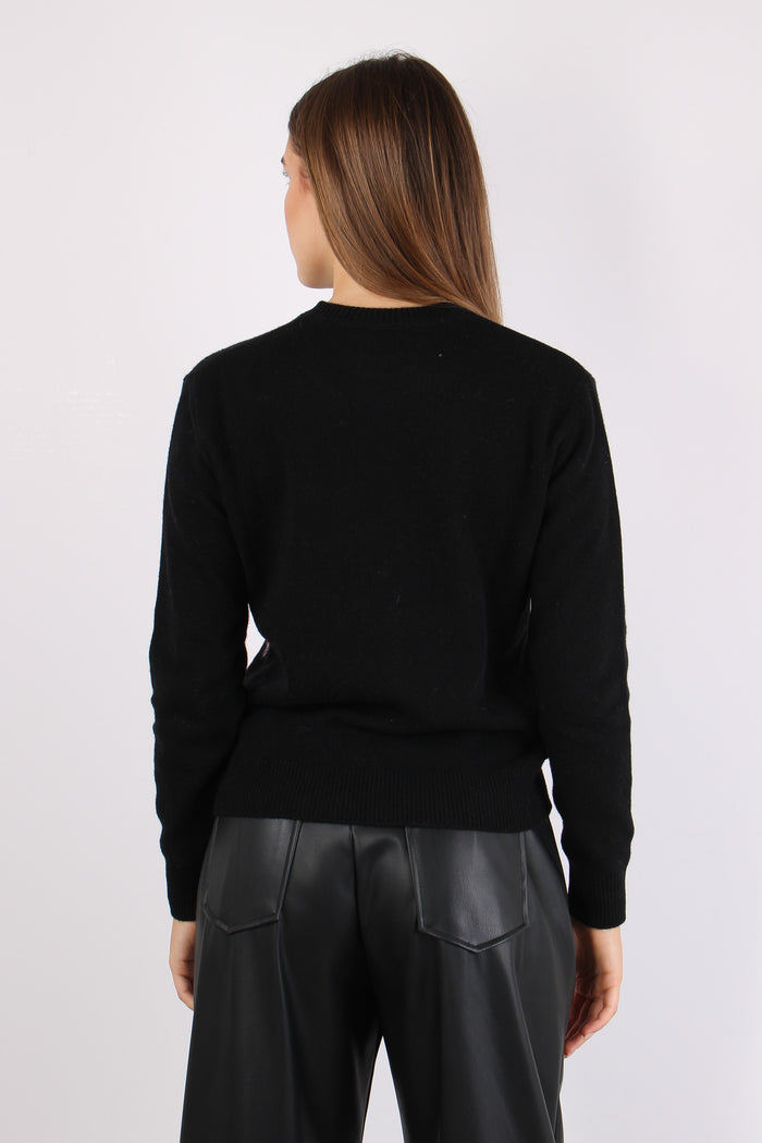 Girocollo Pantera Rosa Nero-6