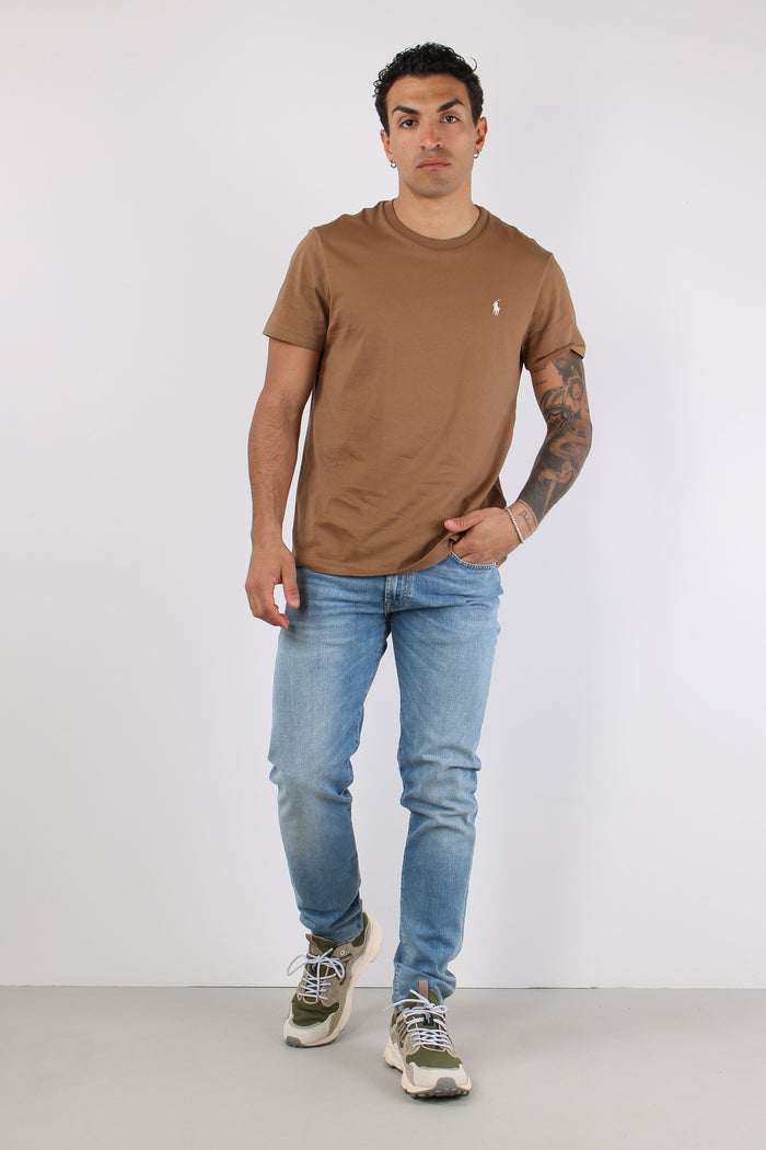 T-shirt Custom Slim Fit Rl Brown-5