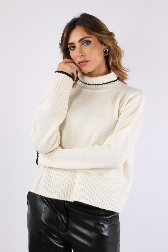 Falkland Collo Alto Misto Cach Bianco Meringa-6