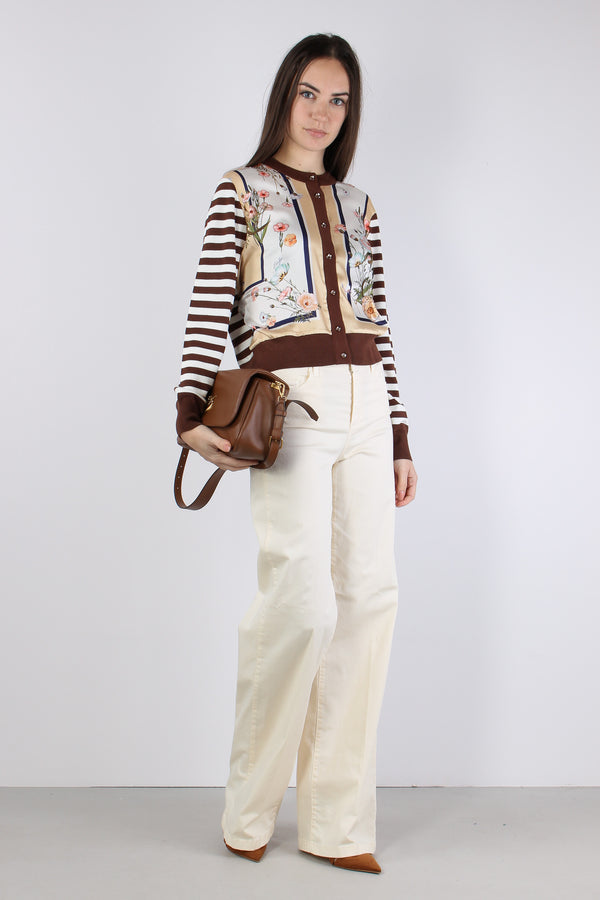 Pantalone Palazzo Cotone Panna