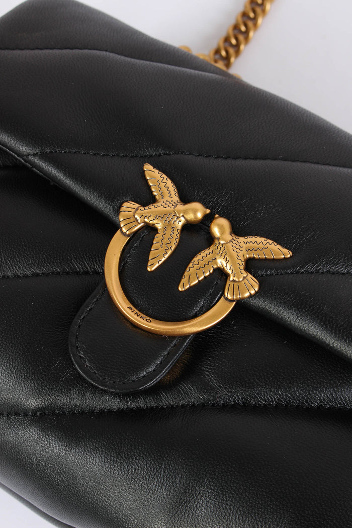 Tracollina Love Puff Mini Small Nero/antique Gold-4