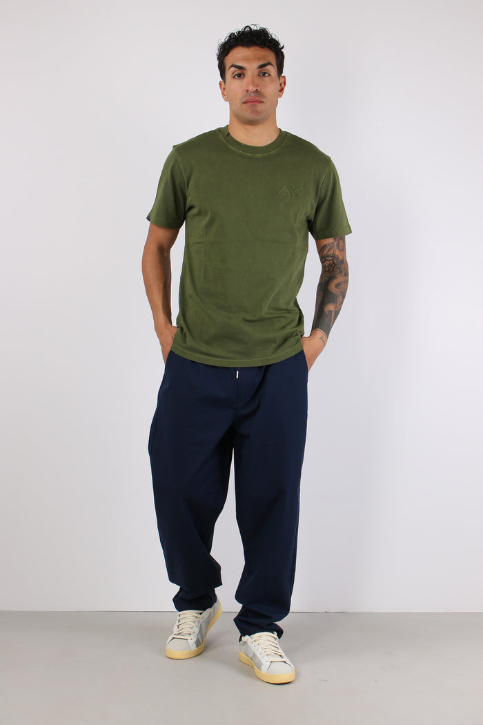 T-shirt Logo Patch Verde-2