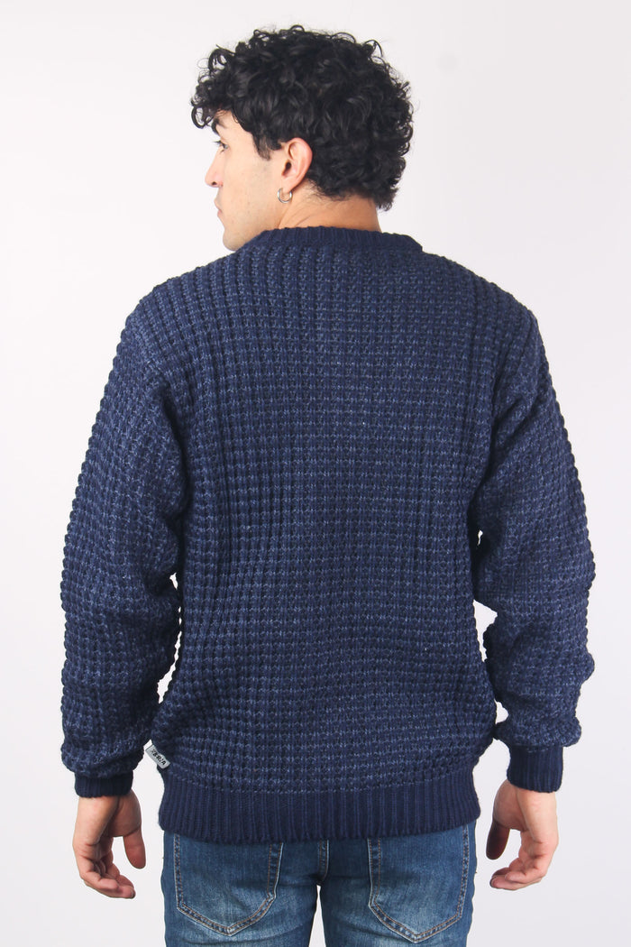 Girocollo Pannocchia Bicolore Blu/denim-2