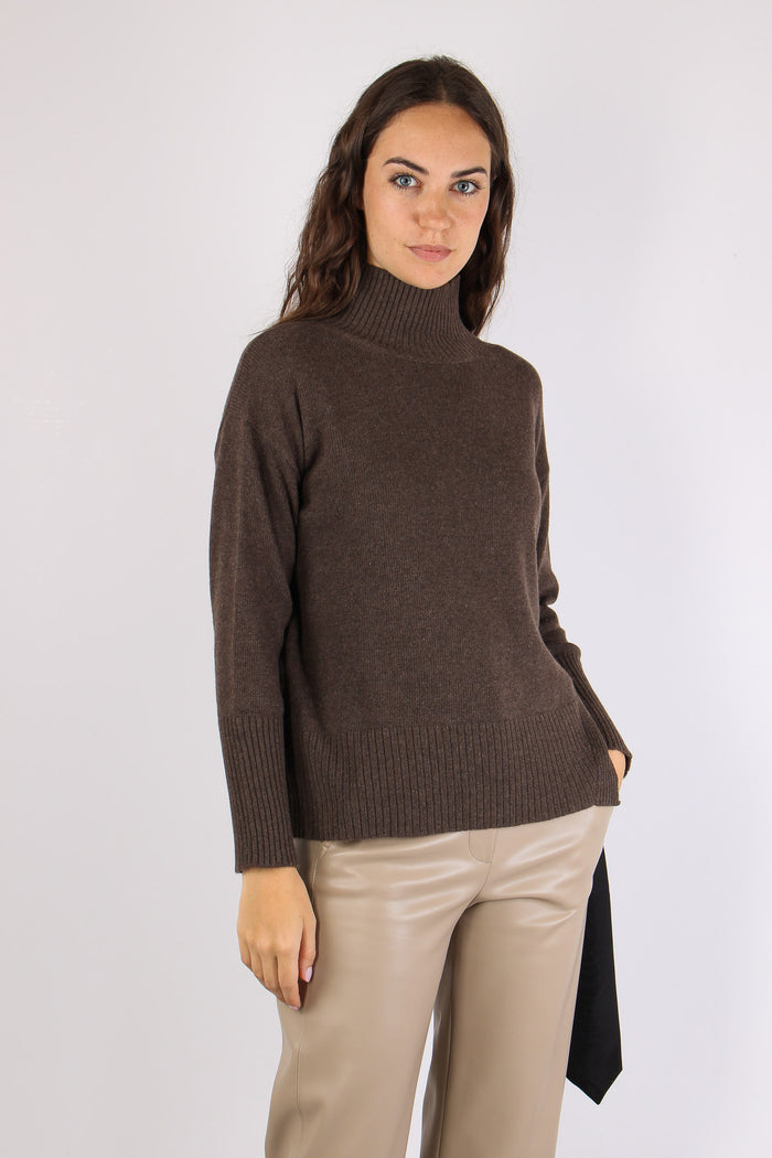 Mlspietra Maglia Cachemire Fiocco -moro Melange-7