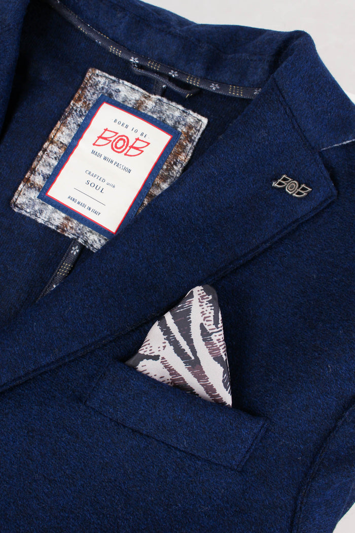 Giacca Taglio Vivo Navy-8