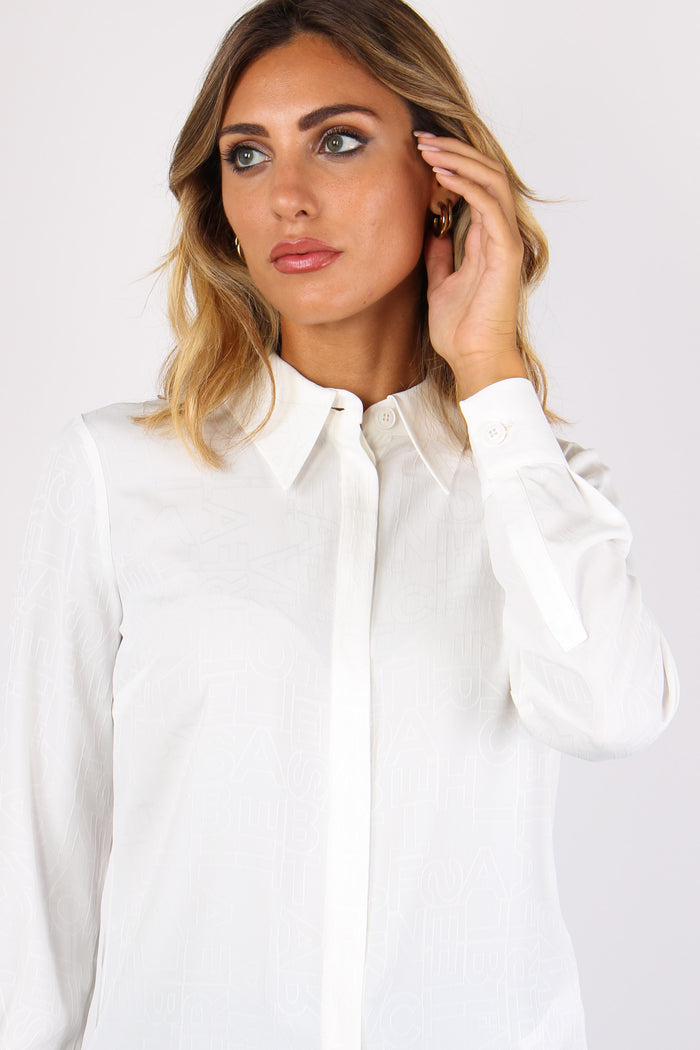 Camicia Logo Avorio-7