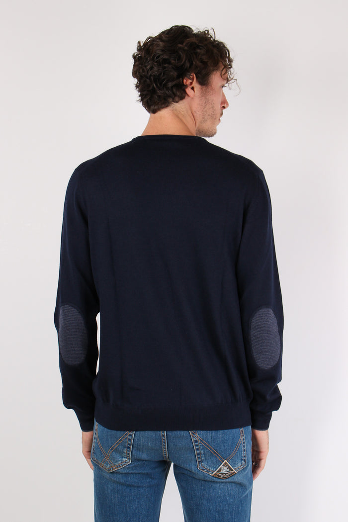 Maglia Manica Toppa Profilo Blu-5