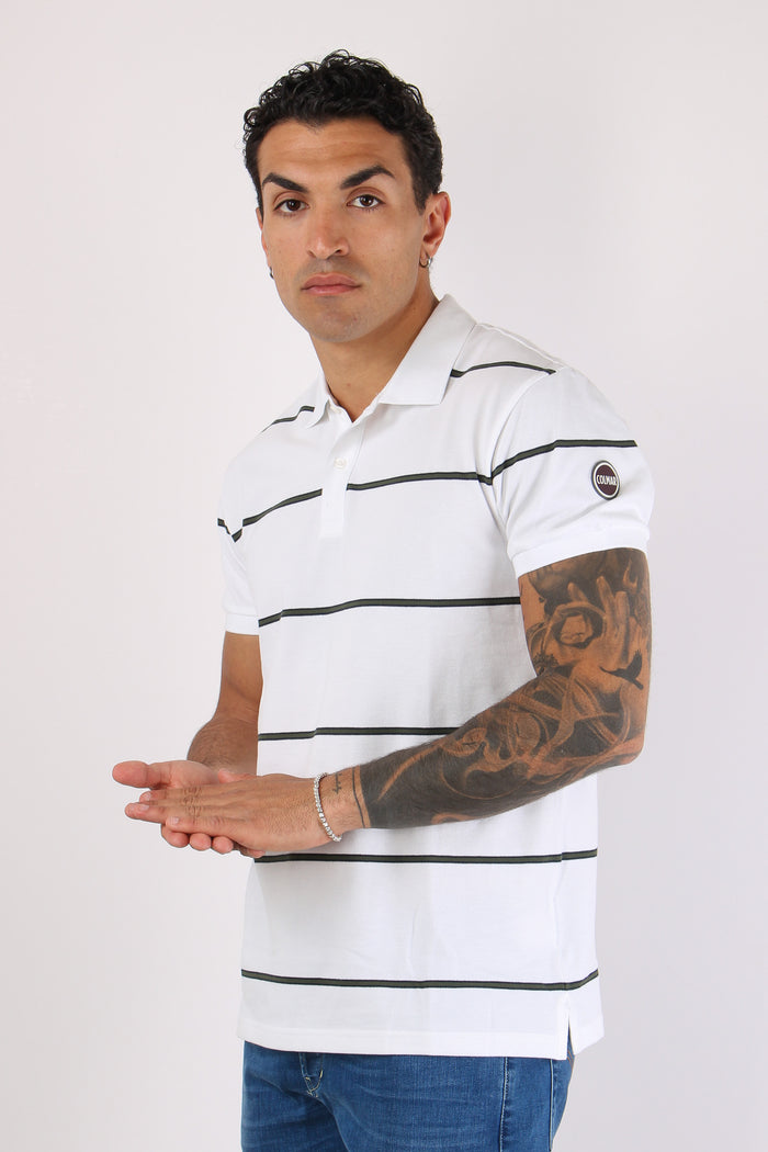 Polo Piquet Riga Bianco/jeep/navy-6