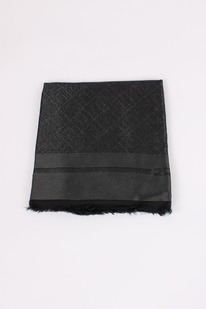 Sciarpa Quadrata Lurex Nero