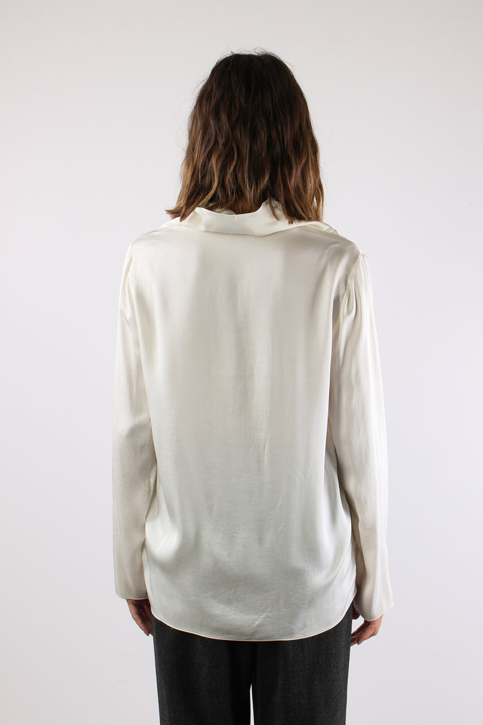 Blusa Collo Cratere Panna-5
