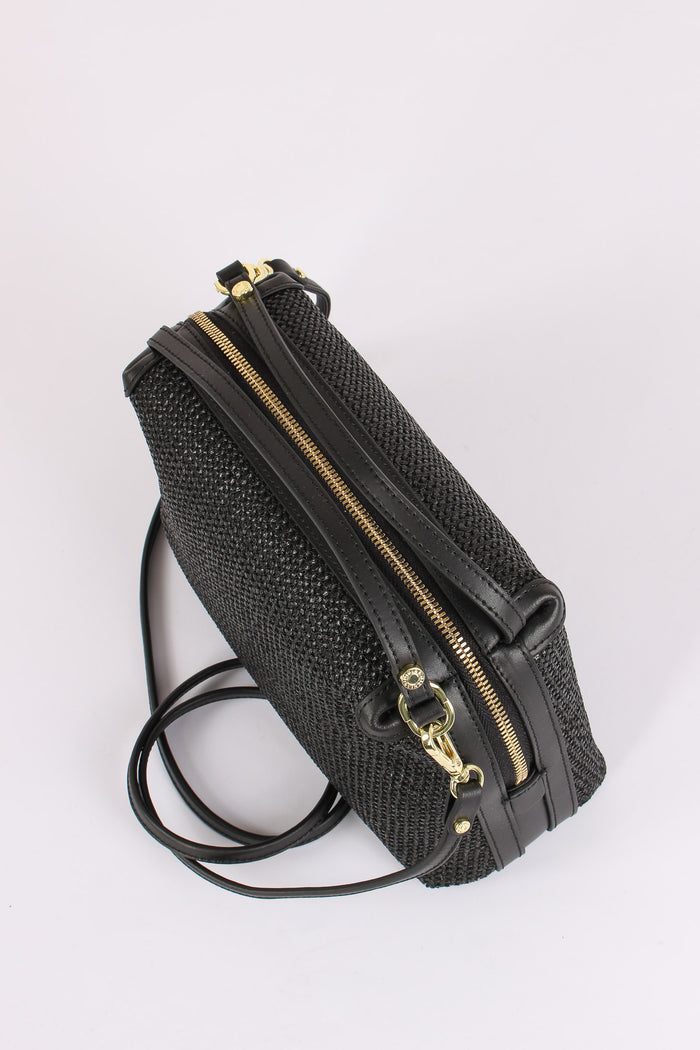Alifa Pochette Rafia Nero-4