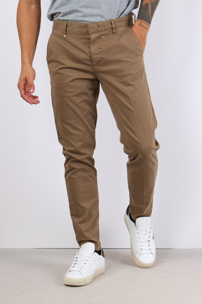 Pantalone Cropped Taschino Cammello-2