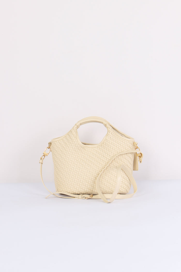 Zelda Shopping Mini Intreccio Off White-3