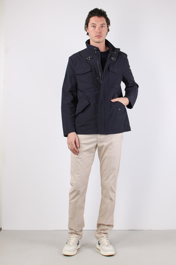 Feel Jacket Nylon Gancio Blu