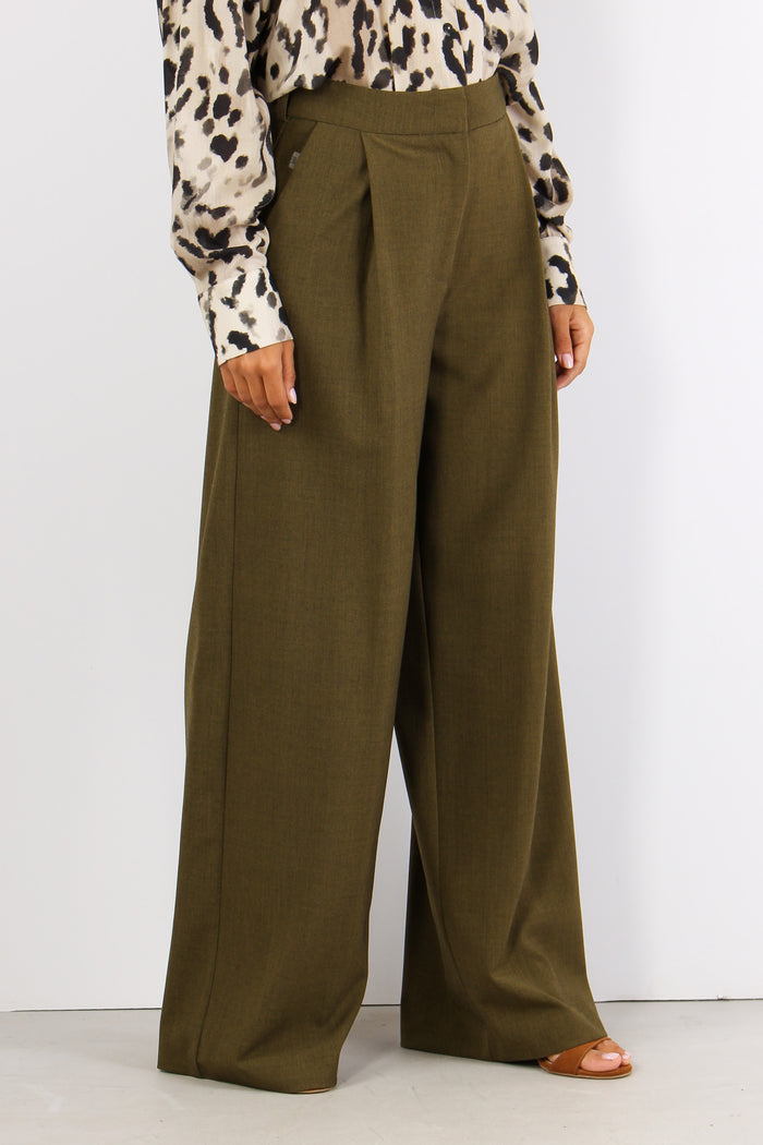 Pantalone Flanella Pences Military Green-6