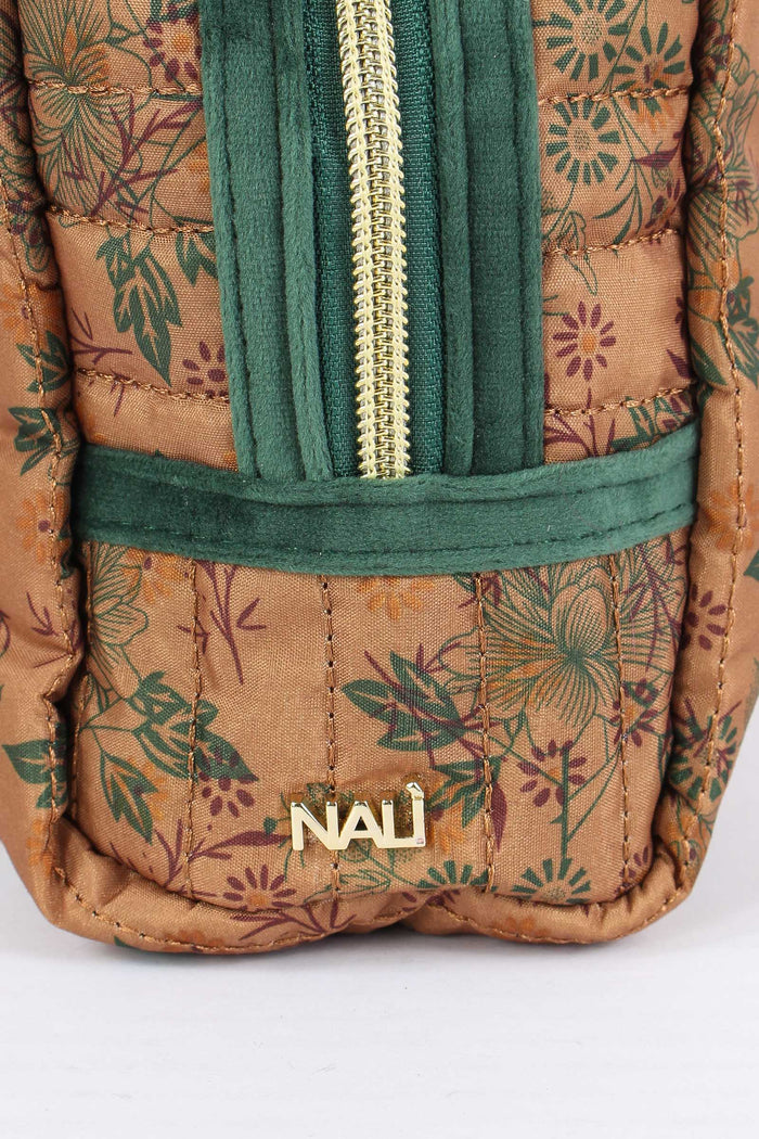 Pochette Patch Lettera B Beige/verde-6