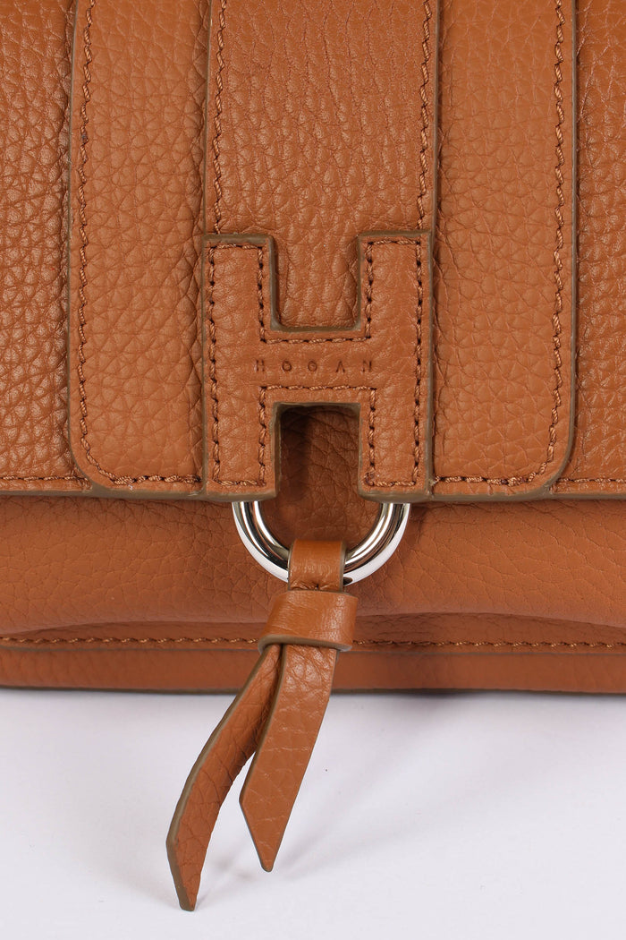Borsa Tracolla Pelle Nappa Marrone-8