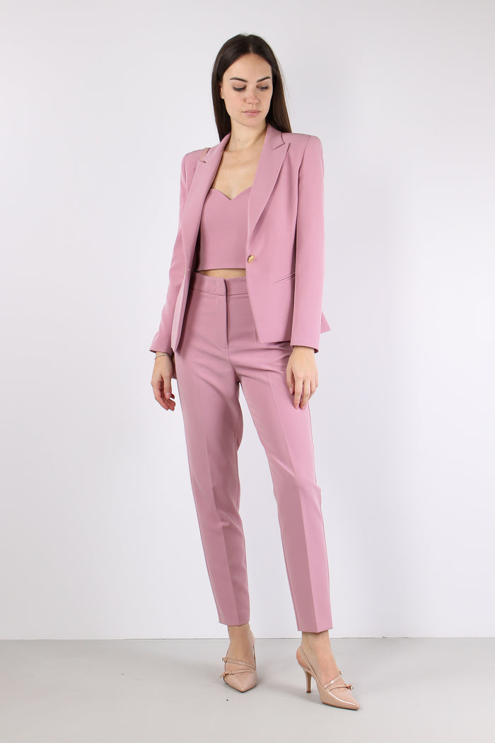 Top Corto Tessuto Tecnico Our Pink-5