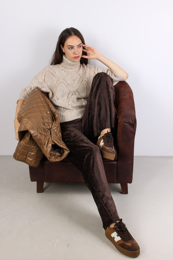 Cappa Nylon Velluto Cammello-2