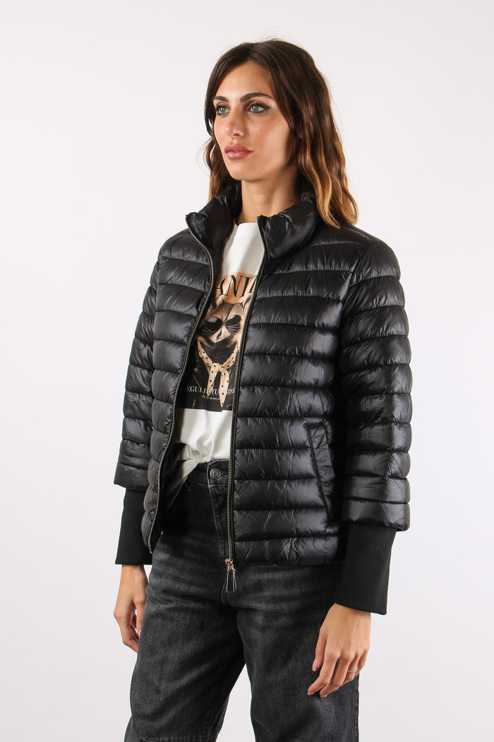 Piumino Nylon Cangiante Nero-4