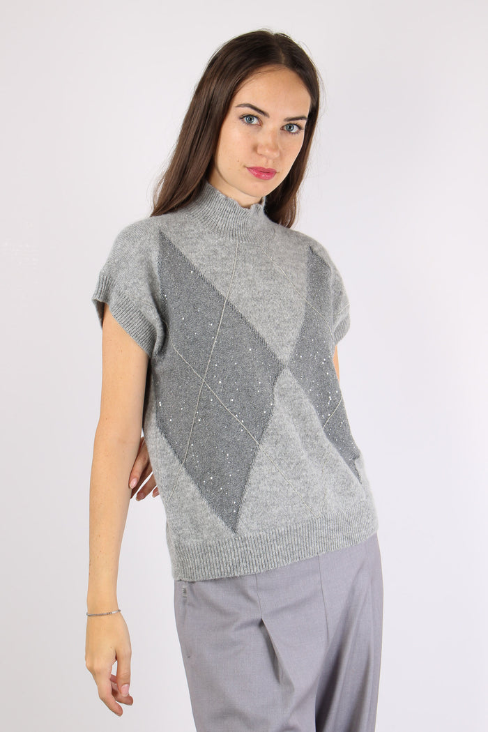 Gilet Rombi Grigio-7