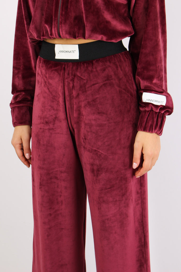 Pantalone Felpa Ciniglia Bordeaux-7