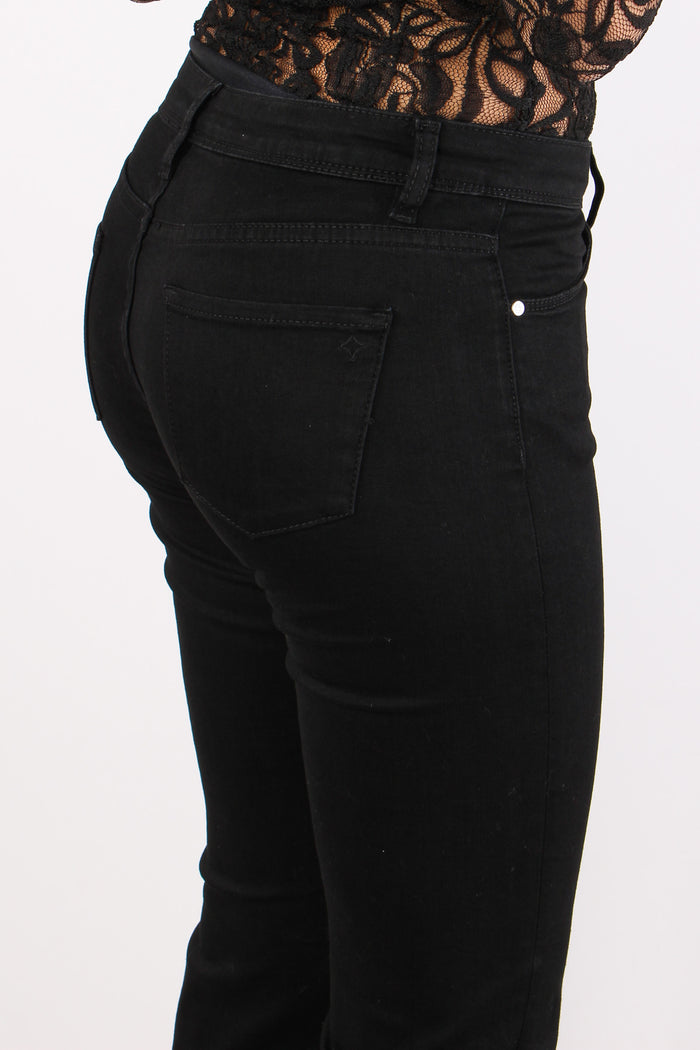 Denim Bootcut Stretch Nero-6