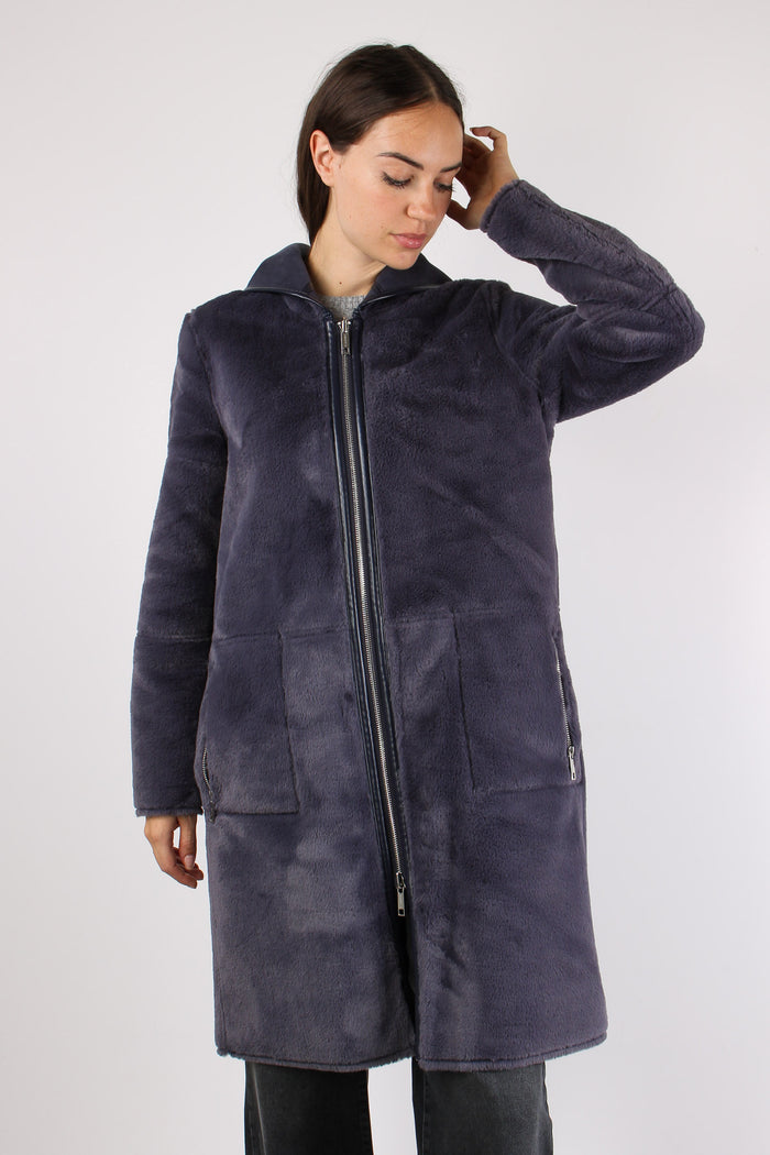 Ecomontone Lungo Cappuccio Night Grey-10