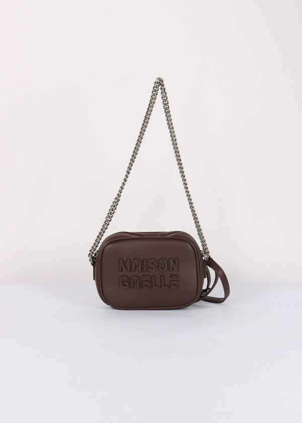 Camera Bag Maxi Logo Rilievo Moro
