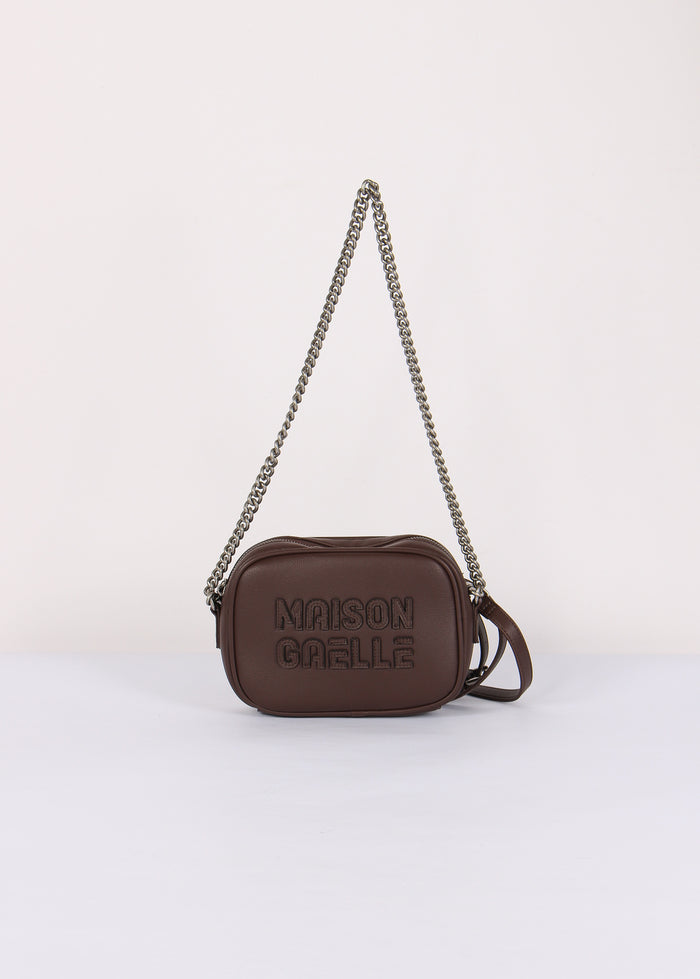 Camera Bag Maxi Logo Rilievo Moro