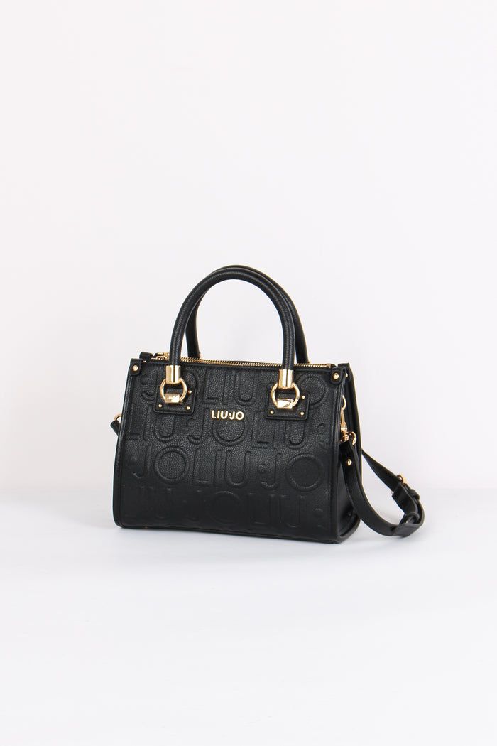 Shopping Piccola Logo 3d Nero-3