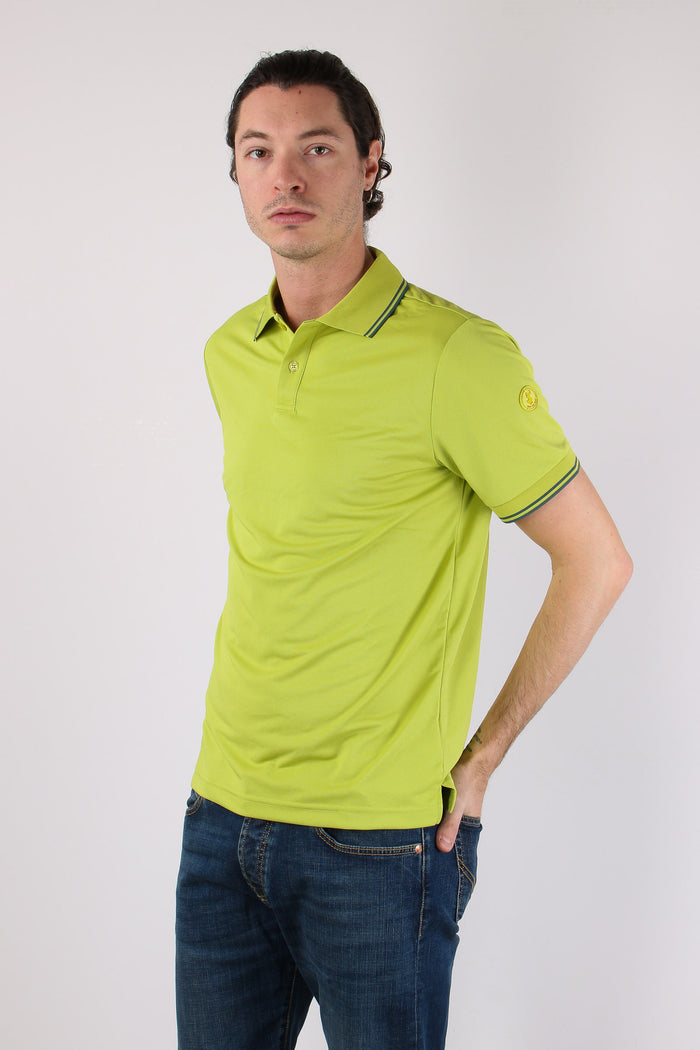 Hari Polo Collo Righe Citron Green-3