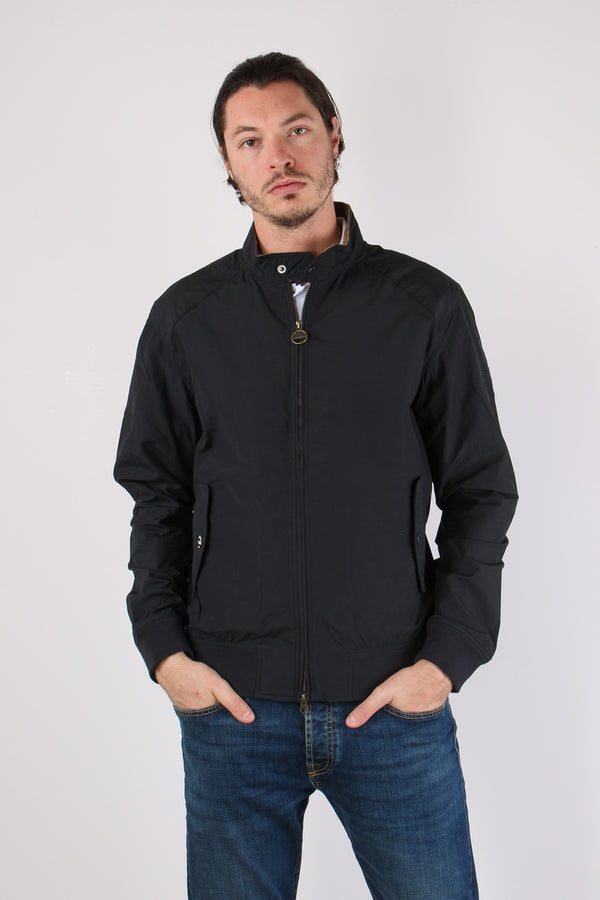 Field Jacket Colletto Velluto Navy-2