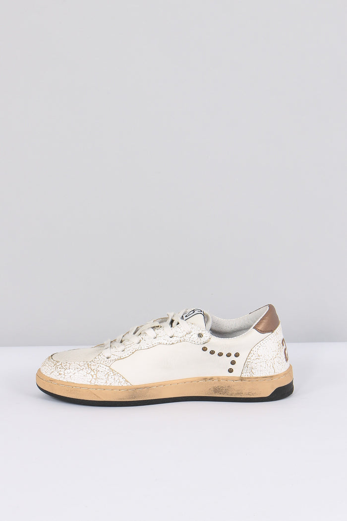 Sneakers Week Star Borchie Bianco/bronzo-6