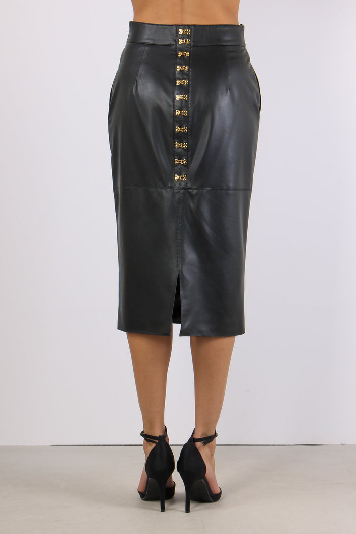 Longuette Pelle Nero-3