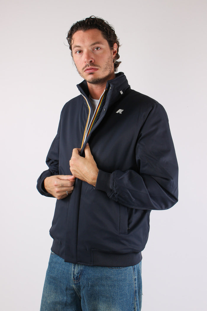 Giubbotto Corto Collo In Piedi Blue/d-blue-5
