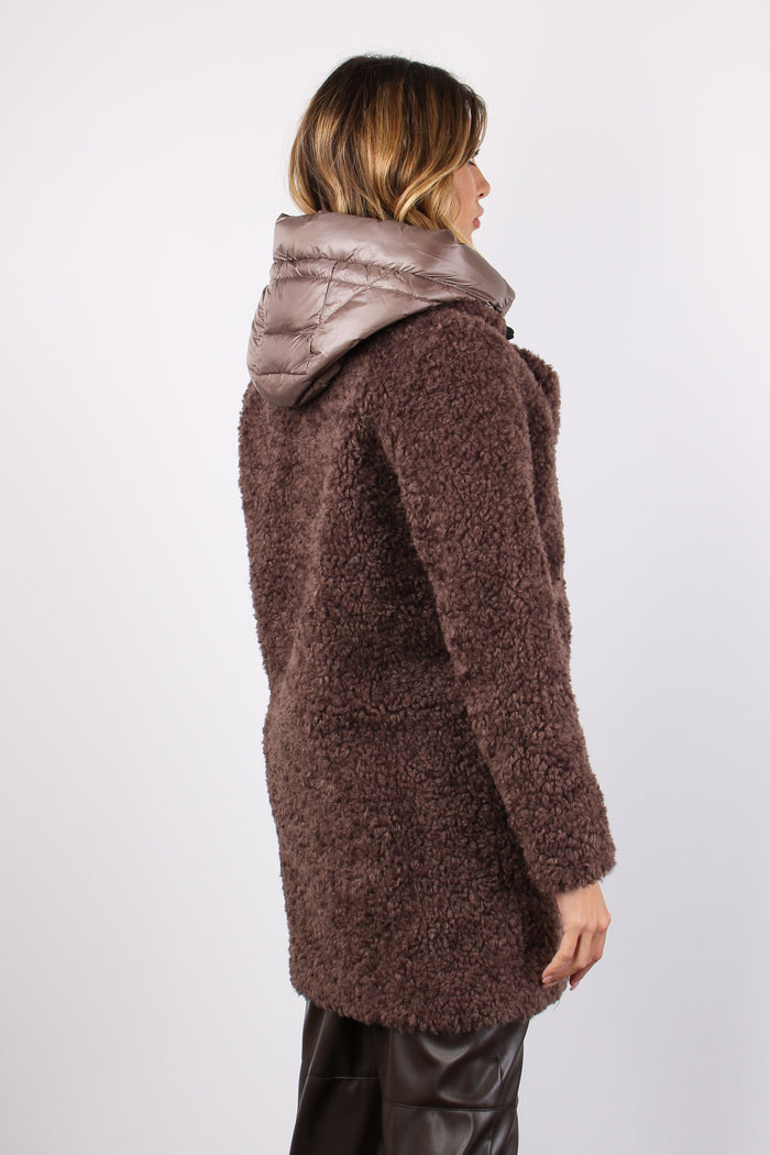 Cappotto Teddy Piuma Urban Bronze-5