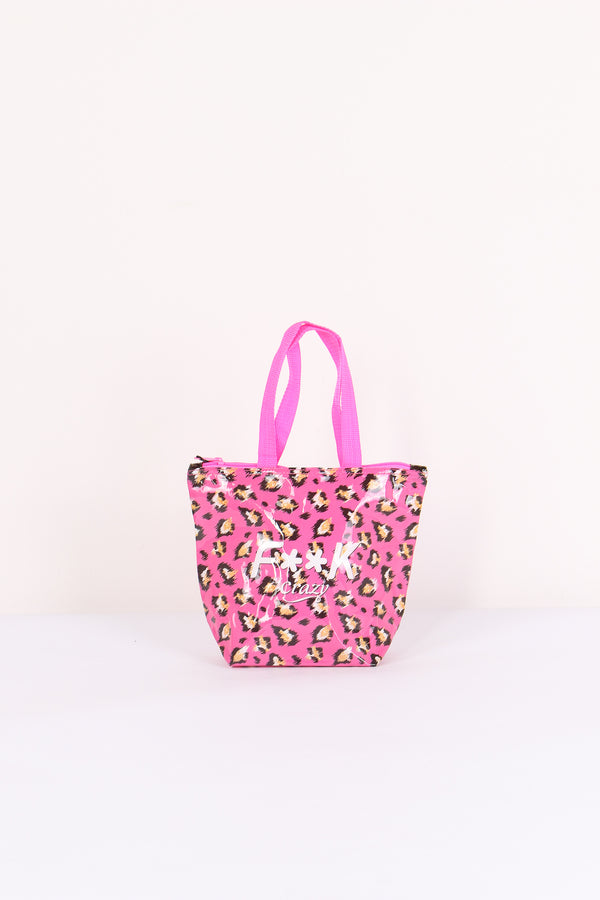 Mini Shopping Pvc Animalier Fucsia