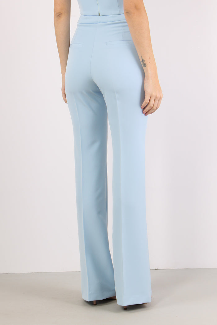 Pantalone Zampa Tessuto Tecnico Sky-3