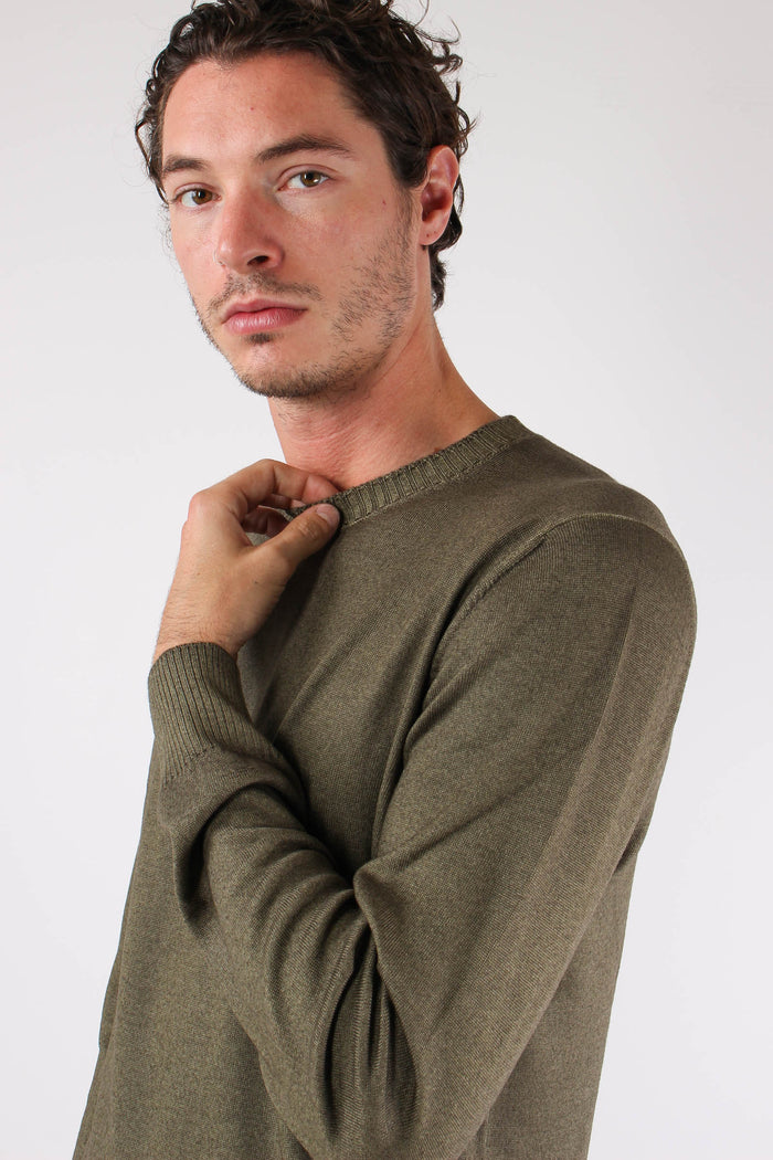 Maglia Lana Effetto Lavato Militare-6