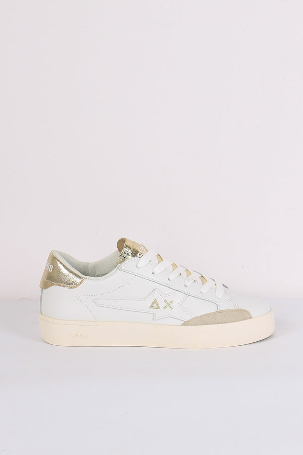 Sneaker Katy Leather Bianco/oro
