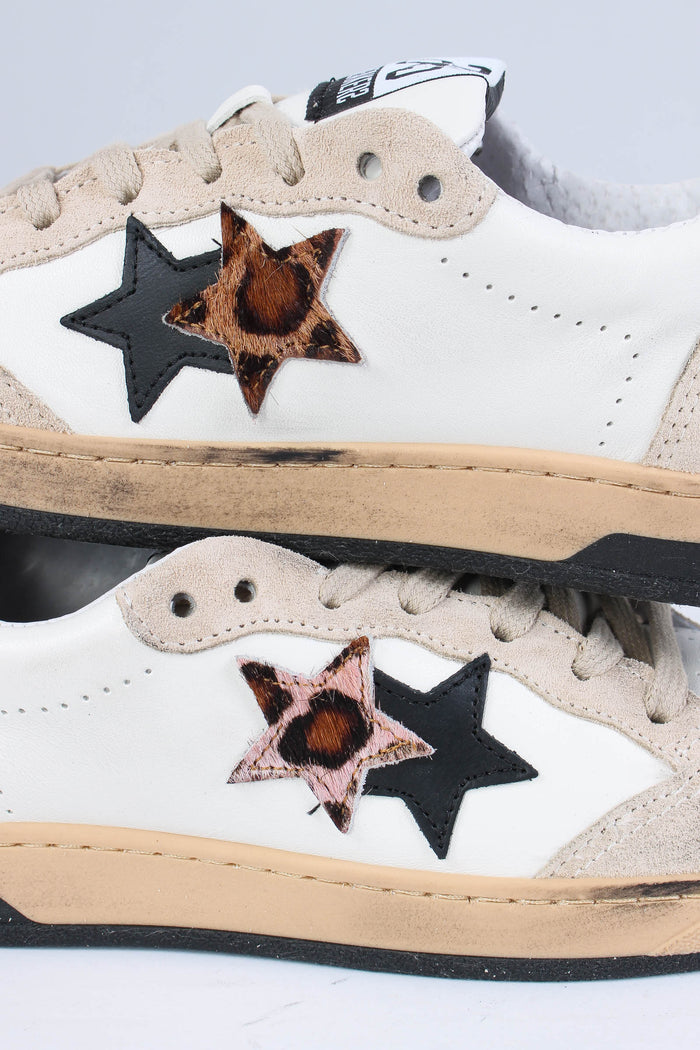Sneakers Week Star Animalier Bianco/leopard-4