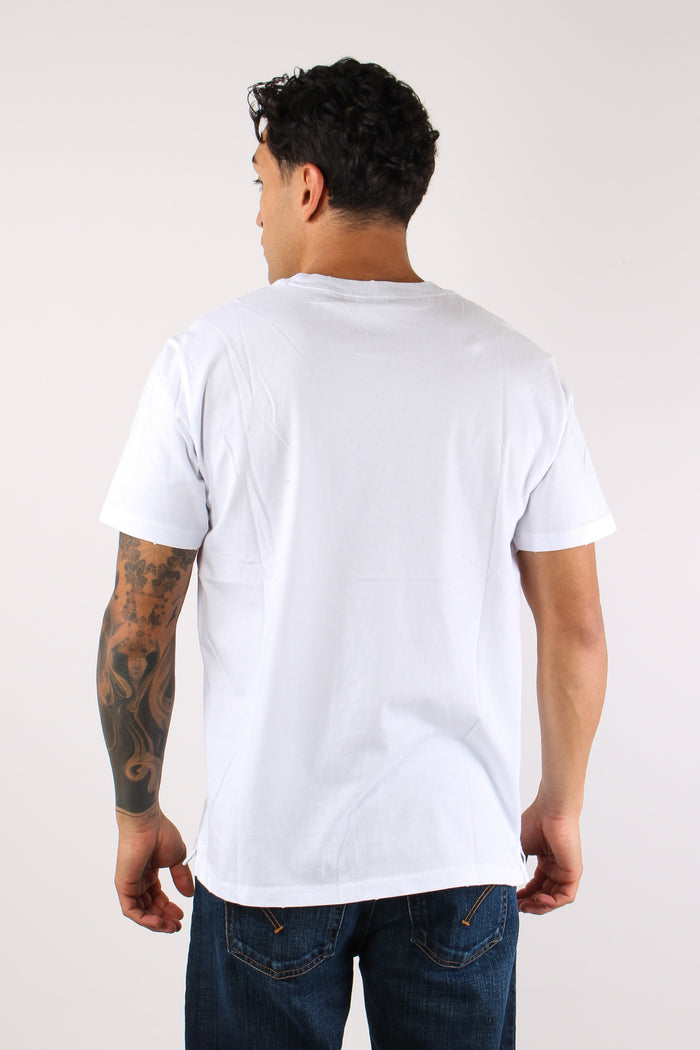 T-shirt Logo Patch Bianco-4