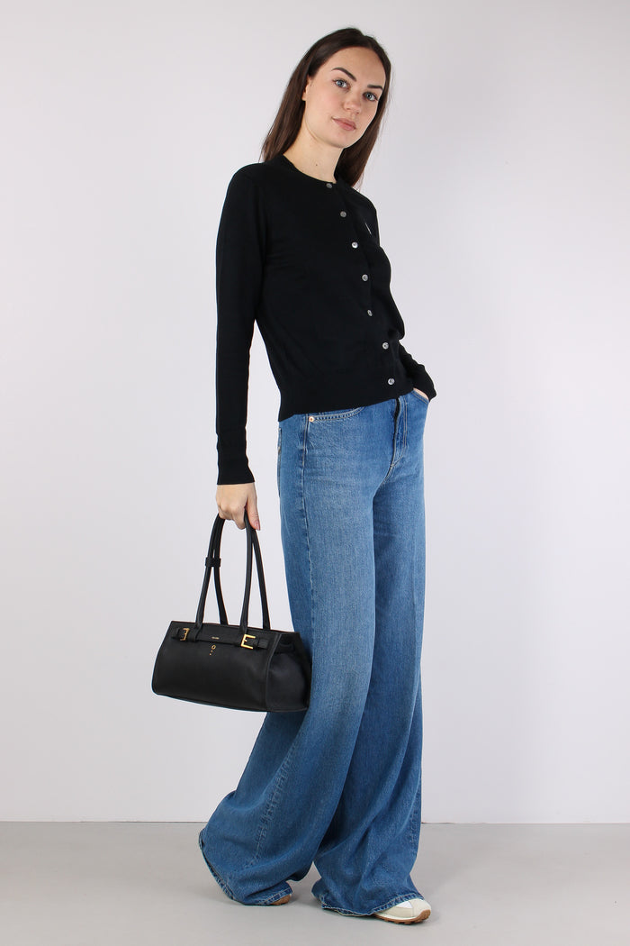 Cardigan Cotone Polo Black-5